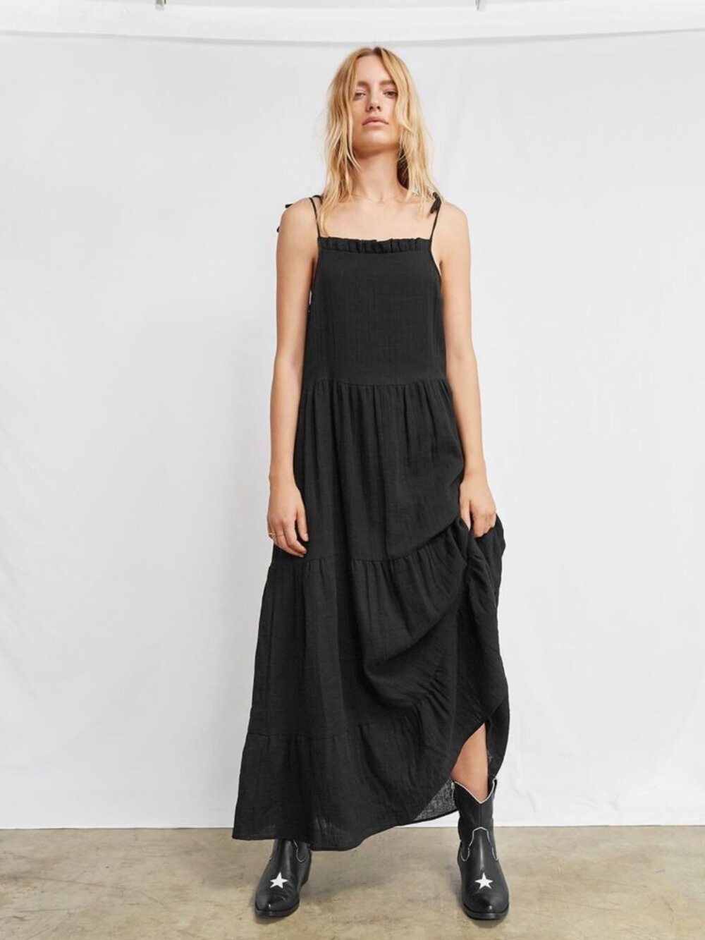 Anine Bing Agnes Dress in Black Size Medium
